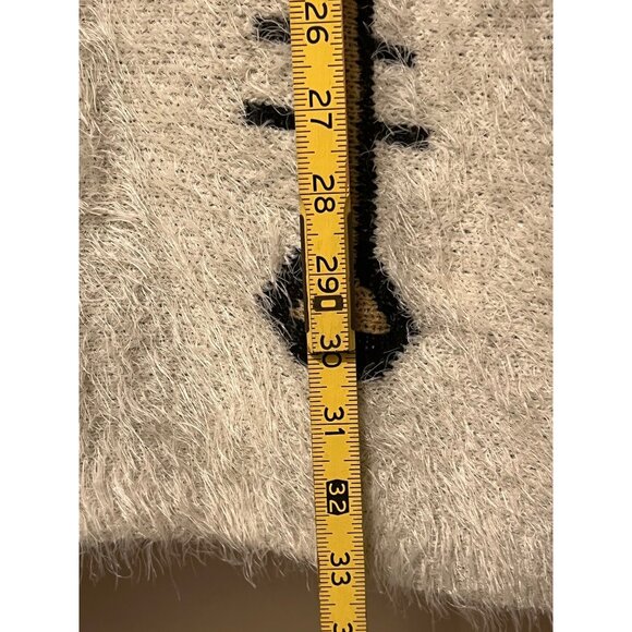 Wishlist S/M Sweater Smock Aztec Soft Buttons Hook & Eye Oversized Outdoors - Picture 5 of 14